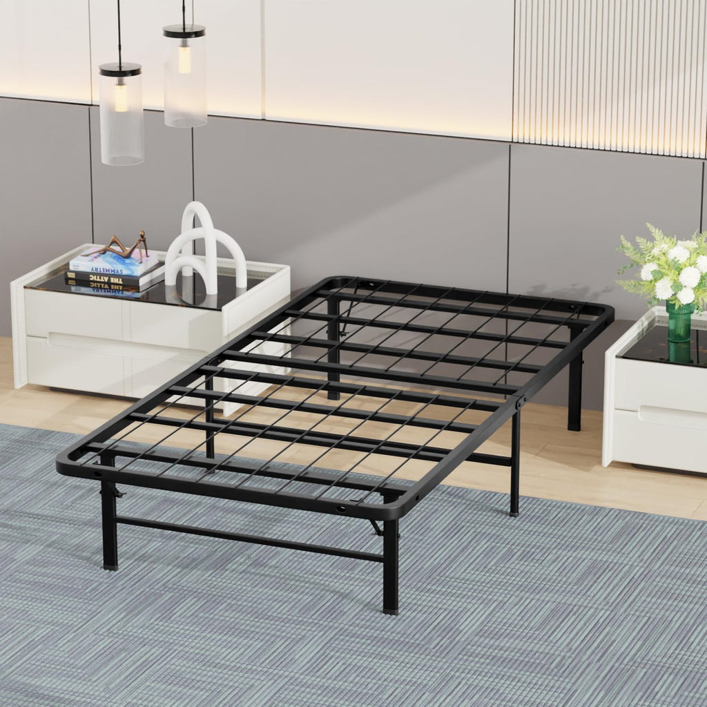 Frame-Classic Metal Platform Bed Frame,Mattress Foundation with Steel Slat Support,Under Foundation Storage,No Box Spring Needed, Easy Assembly, Full Size